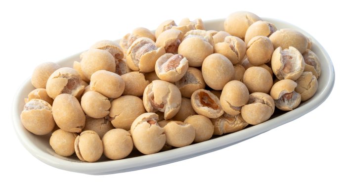 Peanut,,Non-soy,Coated,Nutty,Flavor,Isolated,On,White,Background.,F?st?k