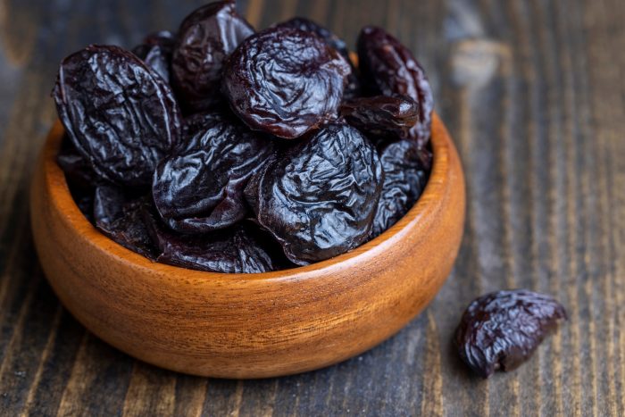 Dried,Plums,On,The,Kitchen,Table,,Dried,Sweet,Pitted,Prunes